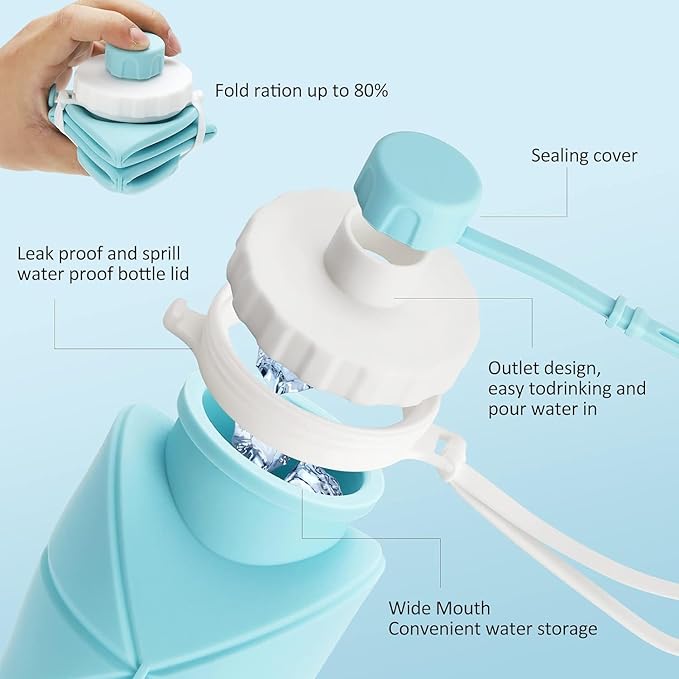 Silicone Foldable Water Bottle