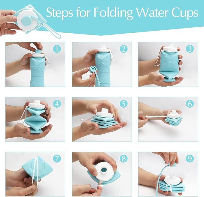 Silicone Foldable Water Bottle