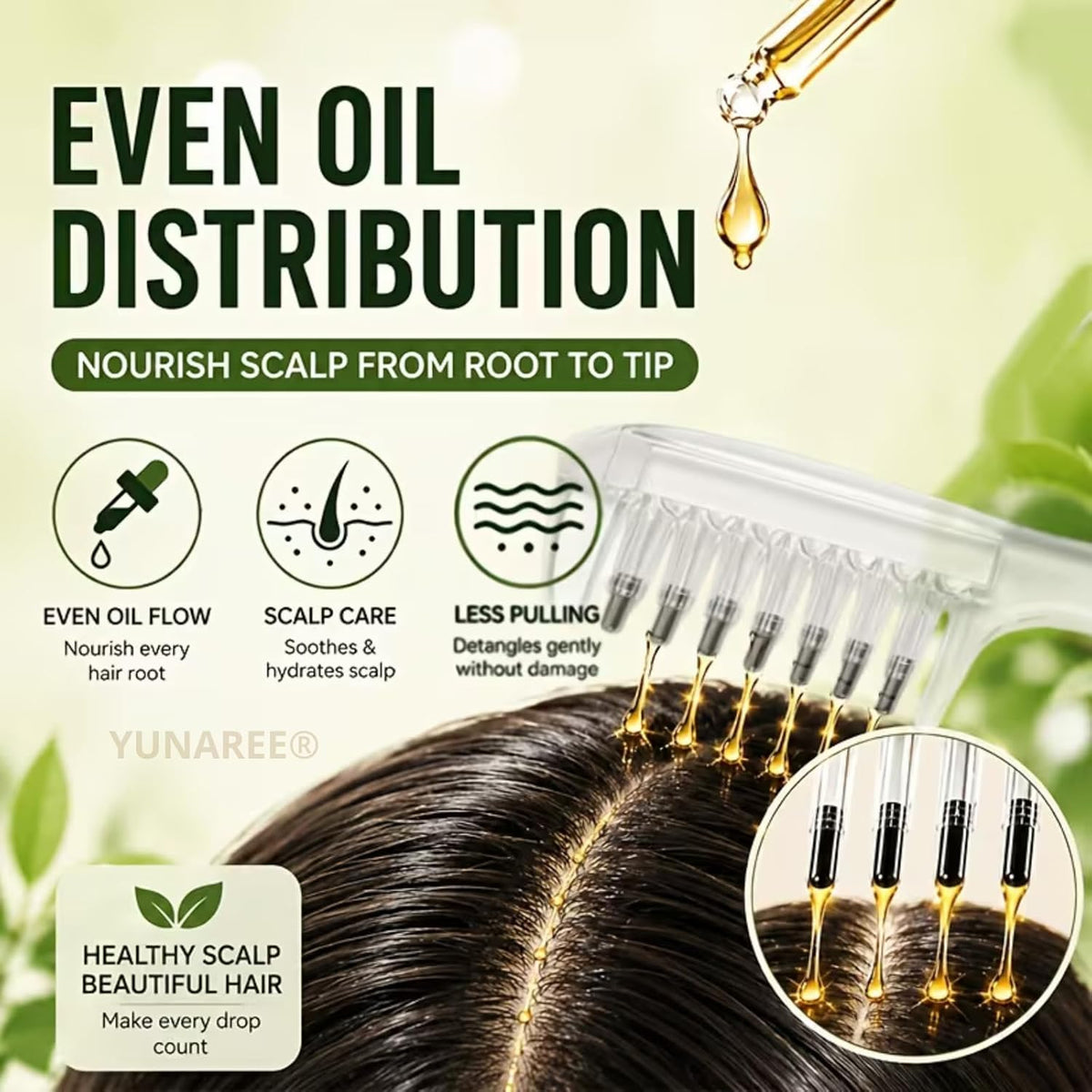 2 in 1 Hair Oiling Comb