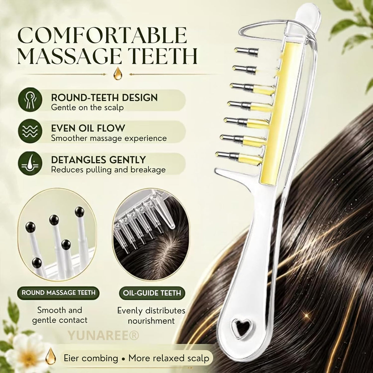 2 in 1 Hair Oiling Comb
