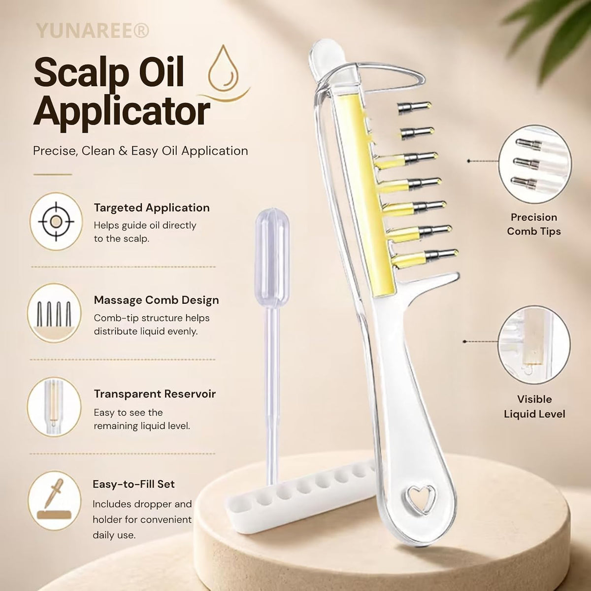 2 in 1 Hair Oiling Comb