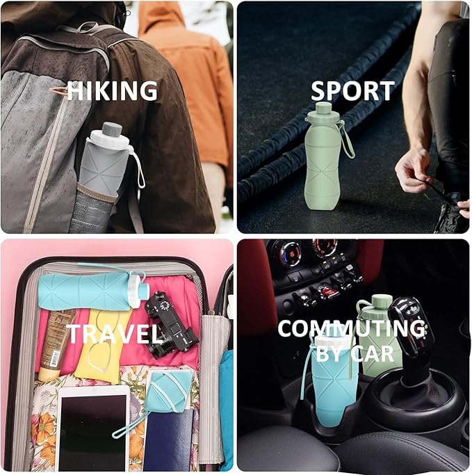 Silicone Foldable Water Bottle