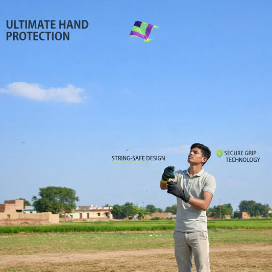 Anti-Cut | Hand Safety Kite Flying Gloves (Pair) | Mobile adaptive