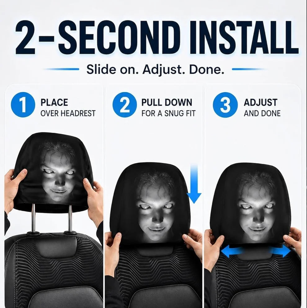 Ghost Face Headrest Covers